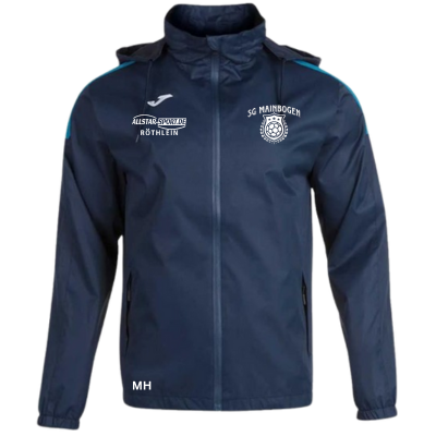 Regenjacke mit Logo und Initialen