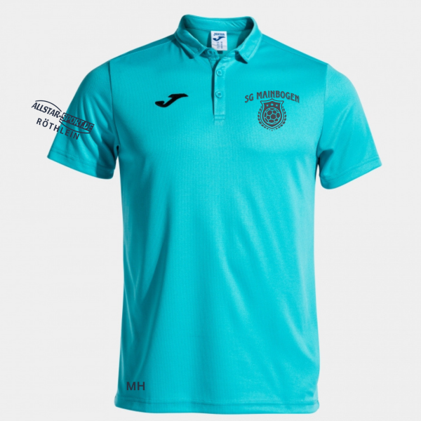 Poloshirts Türkis mit Logo und Initialen