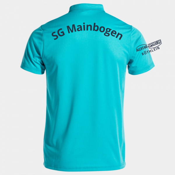 Poloshirts Türkis mit Logo und Initialen